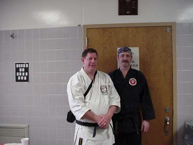 Hugh Cassidy with Dai-Soke Matthew Durant