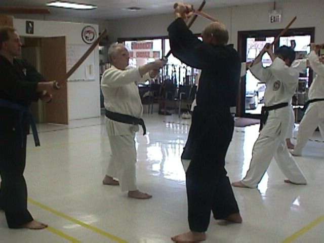 Harvey Torok and John Ruppert Work with the Bokken
